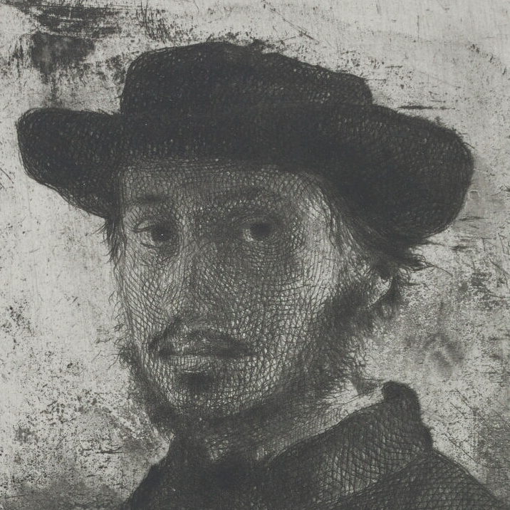 Un autoportrait gravé d’Edgar Degas