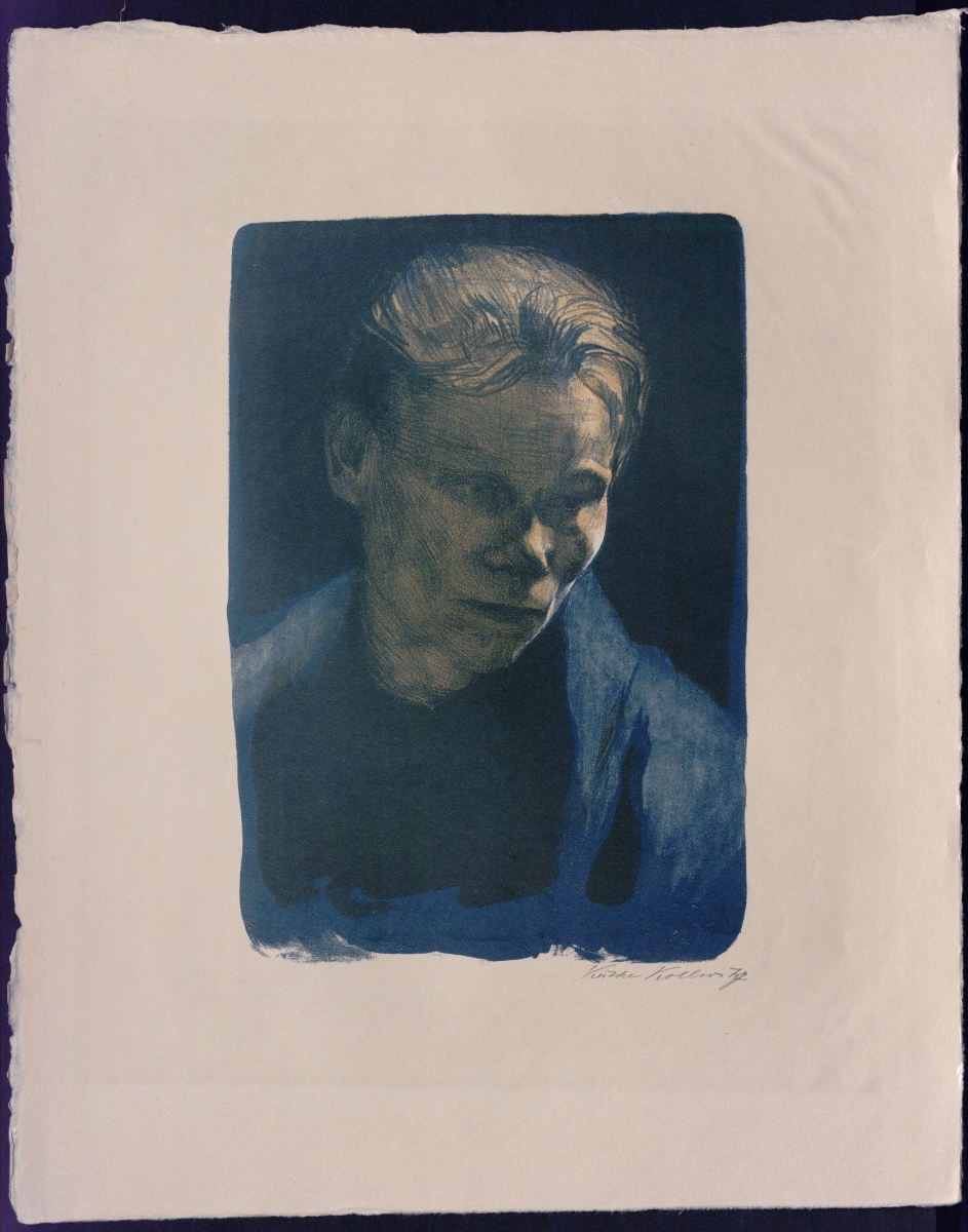 Buste d’une ouvrière au châle bleu, de Käthe Kollwitz (2)