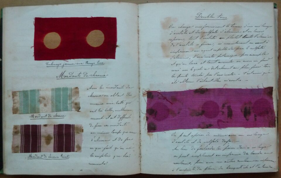 Recensement des sources manuscrites techniques pour l’histoire de la teinture