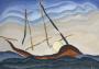 Arthur Dove, Boat Going Through Inlet, c. 1929, oil on tin, 20 1/8 x 281/4 (51.4 x 71.8 cm), Terra Foundation for American Art, Daniel J. Terra Art Acquisition Endowment Fund, 2015.6