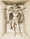 Arbalétrier, c. 1430, Erlangen (Autriche), Graphische Sammlung der Universität.