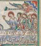 Apocalypse glosée, français 403, f°35v, manuscrit, vers 1250 (détail)