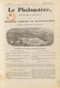 Page du journal Le Phalanstère, juin 1832