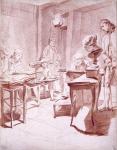 Un atelier de dessinateurs, Louis-Roland Trinquesse, 1770-80, musée des Beaux-Arts de Dijon