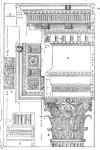 couverture : Andrea Palladio, "Les Quatre Livres de l'Architecture" (1570), pl. 165, Entablement et chapiteau du « Temple de Jupiter Stator » (Rome, Forum Romanum).