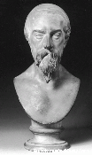Émilien de Nieuwerkerke (comte), Adrien de Longpérier, vers 1851, Paris, musée d'Orsay, ©photo musée d'Orsay / RMN. Buste en terre cuite moulée, 28,5 x 13,3 x 13,5 cm.