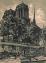 Beltrand (Tony), Cathédrale Notre-Dame, XXe siècle, gravure sur bois, 11,1 x 8,4 cm, Bibliothèque de l'Institut national d'histoire de l'art
