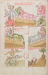 Manuscrit enluminé des Concordantiae caritatis d’Ulrich de Lilienfeld, (ms. NAL 2129), xve siècle. BnF, département des Manuscrits