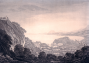 Mary Harcourt (dessinateur), Maria Catharina Prestel (graveur), A view of the town of Nice and its environs taken from the road to Villa Franca, 1790 circa, aquatinte, 37,8 x 57,4 cm, Musée Masséna, Nice.
