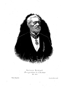Dujardin, Natalis Rondot, correspondant de l'Institut, gravure publiée dans Léon Galle, Natalis Rondot, sa vie et ses travaux, Lyon : Bernoux, Cumin et Masson, 1902.
